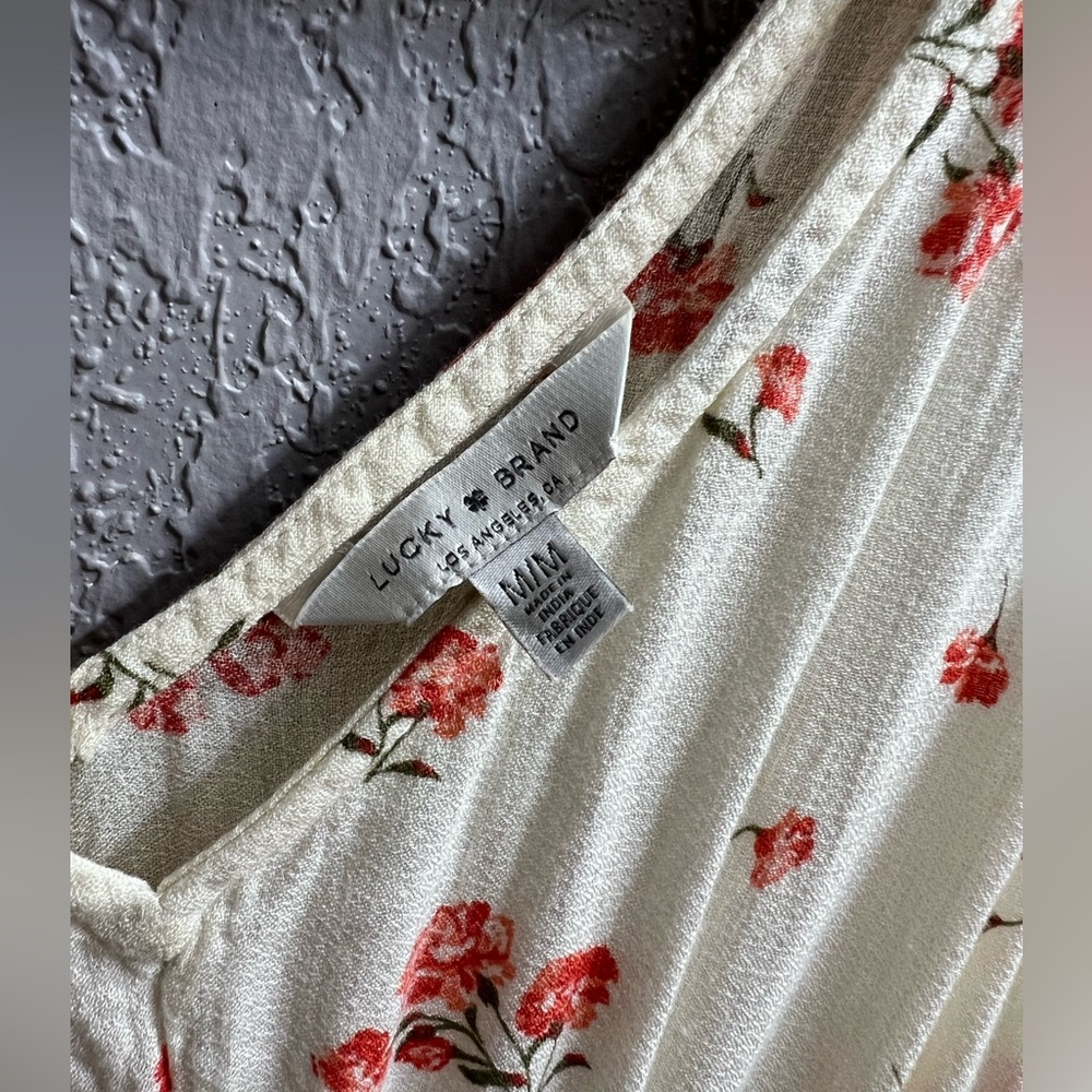 Lucky Brand floral drawstring maxi dress - Picture 5 of 6